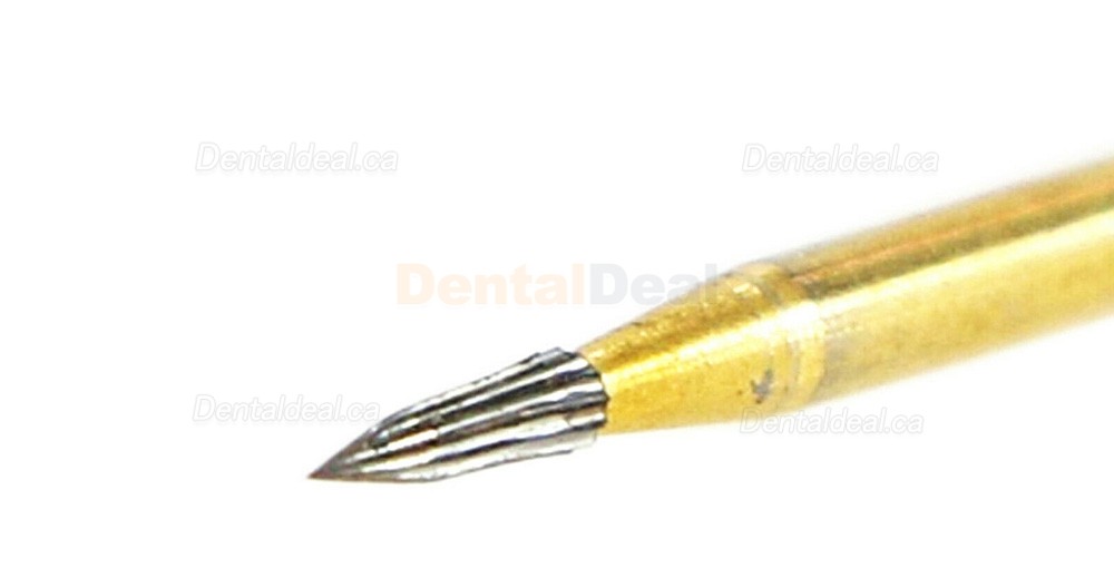 10Pcs Wave Dental Narrow Tapered End TF 7902 Burs Trimming Finishing 12 Blade Carbide Burs